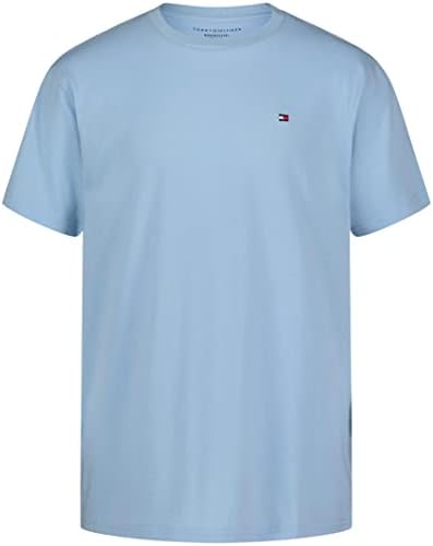 Тениска Tommy Hilfiger с къс ръкав, однотонная, бродирани с логото, с V-образно деколте и кръгло деколте, Размери 2t-20