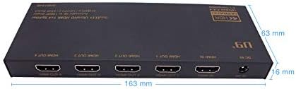 U9 ViewHD 1 до 4 От HDMI 2.0 18 Gbit/с Газа 1x4 дървен материал с автоматично намаляване на мащаба от 4K до 1080P / 4K @ 60Hz