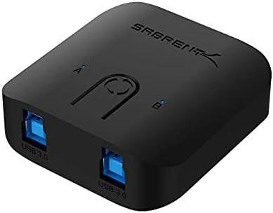 Sabrent 2-Портов за общ достъп 4K Dual HDMI + Табло за споделяне на USB 3.0 за няколко компютъра и периферни устройства, led устройства