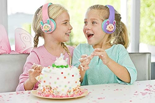 Детски безжични слушалки Riwbox WT-7S и РБ-7S, комплект от 2 опаковки, Сгъваема Bluetooth стерео слушалки с микрофон и ограничение