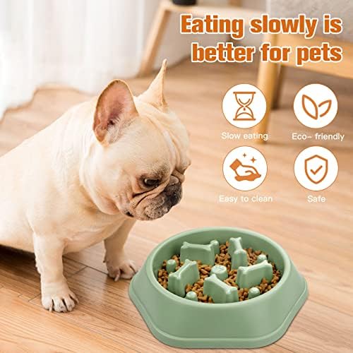 Купа за кучета UPSKY Slow Устройство със защита от задушаване, Купата-Пъзел за кучета със забавено Хранене, Интерактивна, Предотвращающая