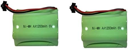Акумулаторна батерия Forcetek Ni-Mh 6V 1200mAh AA - 2 елемента с вход SM 2P за детски играчки, осветителни тела и електрически инструменти
