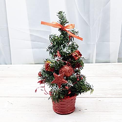 BWWNBY Мини Коледно Дърво за Настолни коледни дръвчета, Изделия от PVC, Мини Коледно Дърво за масата за Хранене Офис Настолен