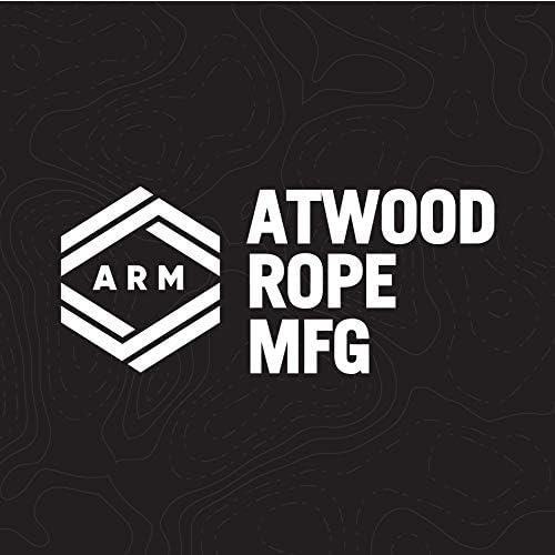 Atwood Въжето MFG, което променя цвета си, 550 Паракорд, 100 Фута, 7-Нитный Найлонов Парашутизъм Кабел, Външно оборудване За Оцеляване,