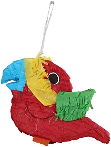 Пинята за птици Penn-Plax с естествен материал за гнездене – Безопасно за средни и големи птици – Цветно и забавно допълнение към всяка клетка