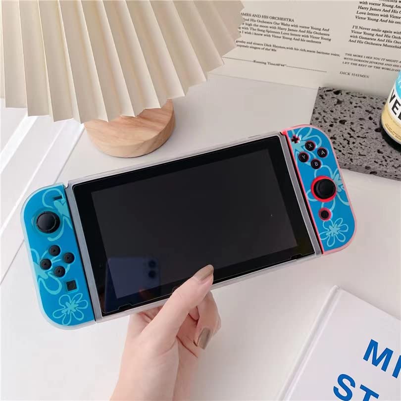 Калъф ENFILY Сладко Бод, Съвместими с Nintendo Switch, Прикрепляемый за Носене, с Ергономичен дизайн Мек калъф от TPU за Joycon, Комплект