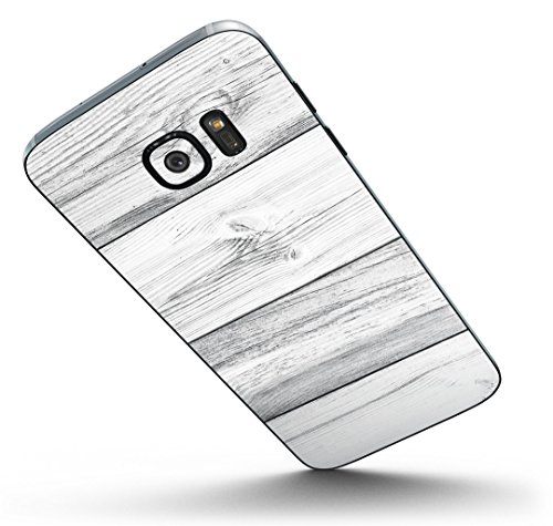 Дизайн Skinz Дизайн Skinz Бели и сиви Дървени апликации Със стикер на Цялото тяло за Galaxy S9