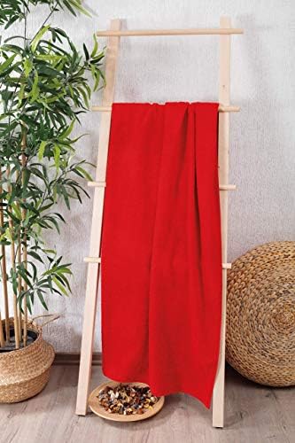 Хавлиени кърпи на много големи, Турски чаршафи от памук, Максимална мекота и Впитываемость, Червени, Тежък тегло 1000 грама 35 грама