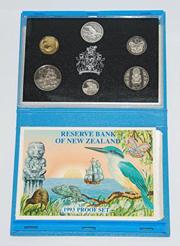 Годишен набор от пробни монети Нова Зеландия 1993 г. - Kingfisher [Освобождаването на монети на панаира], Без да се прибягва