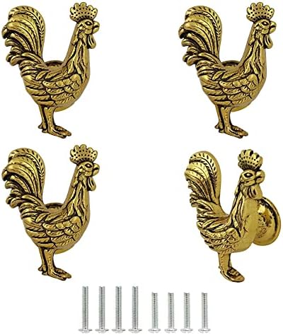 Дръжки за Пиле, Дръжки във формата на Петел, за да шкаф и чекмеджета, Декоративна Дръжка във Формата на Петел от Златния Цинк