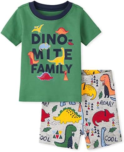 The Children ' s Place / Топ и къси Панталони с дълъг ръкав за малки момчета и деца, плътно Монтиране Пижамный комплект от 2 теми от