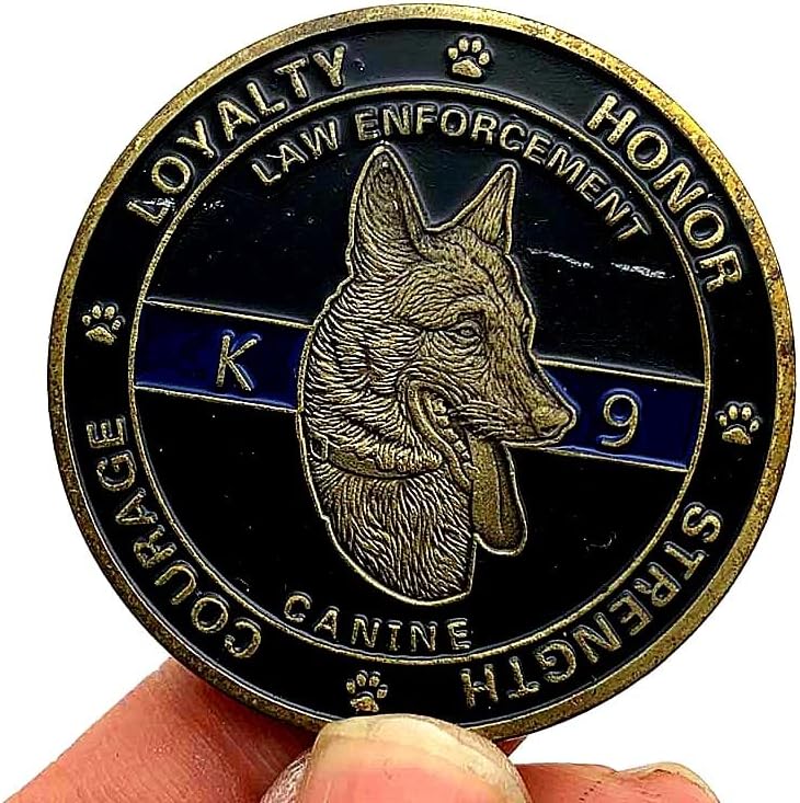 Американската полицейско куче K9 Възпоменателна Монета Любимец Куче лапа Златна Монета Военни са подбрани Монета За Кучета