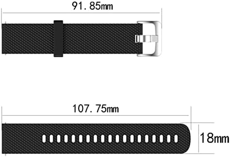 EEOM 18 mm Wasserdichtes Sportarmband Band für тик-Watch C2 SmartWatch Mode Langlebig Schweißdichtes Ersatzband Mit Qualität (Color : 10)