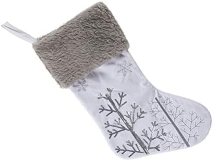 Играчка Украшение на Дядо Коледа е Коледен Отглеждане на Зимна Вълнена кърпа, Чорапи от снежинки Подарък Чанта за Бонбони Притежателите