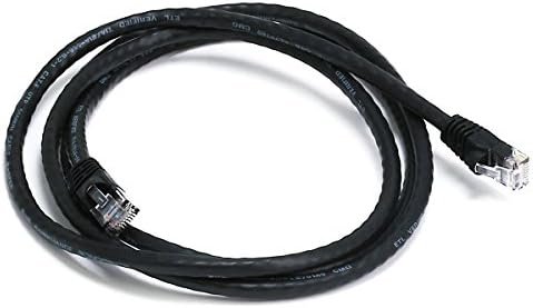 Кабел за свързване Buhbo 1.5 ft Cat6 UTP Ethernet порт За зареждане, Черен