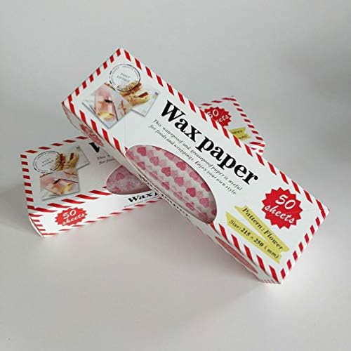 Luxshiny Листове Хранително-вкусовата хартия 100шт 2 Кутии Хвърляне на Хранително-вкусовата Восъчна хартия За Бургери Лист За опаковка на