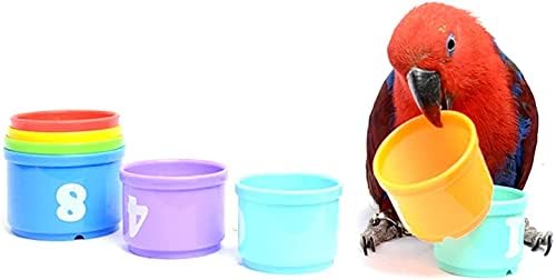 Litewoo Птица, Играчка за Подреждане в Чаша, модул за Обучение на Папагал, Колоритен Играчка за Дъвчене, която Свири, Образователна