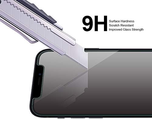 (2) Защитно фолио Supershieldz anti-glare (матов) е Предназначена за iPhone 12 Mini (5.4 инча) [Закалено стъкло] За защита от пръстови