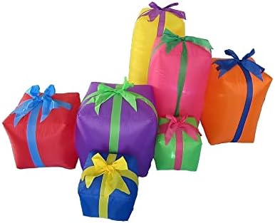 Два комплекта бижута за Коледно парти, в комплекта са включени надуваеми цветни подаръчни кутии дължина от 6 фута и надуваеми