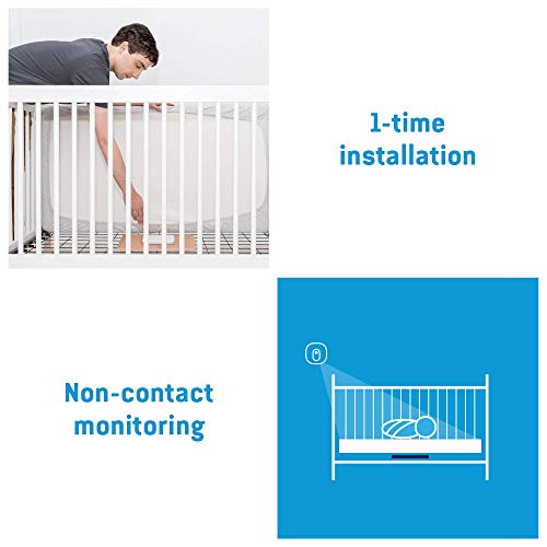 Следи бебето Angelcare 3 в 1 AC527 с функция за проследяване на движения, 5-инчов дисплей, видео, звук и температура на фотоапарата