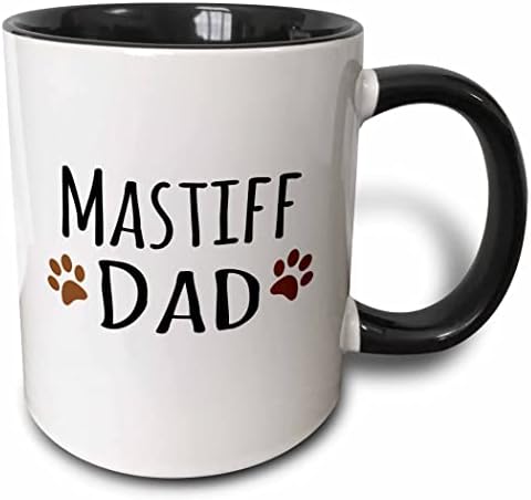 3 Чаша за баща куче порода Мастиф, 11 грама, Кафяв
