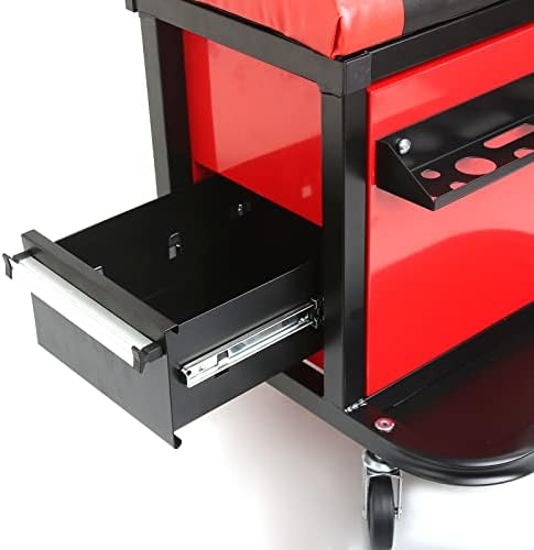 WINMAX TOOLS АВТО 300-Фунтовый Кутия за инструменти с Роликовым Седалка с Механично Затваряне За съхранение на Роликовое Седалка с