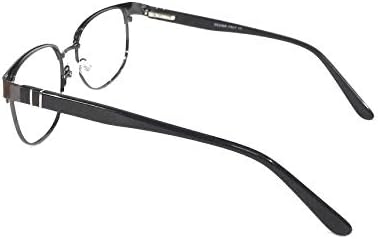 Компютърни очила На lifestyle Crizal lens метални кръгли с пълна рамки 51 мм, черни unisex_alacfrpr4882