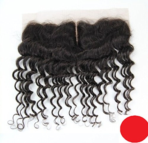 DaJun Hair 6A Лейси закопчалката Отпред в средната част 13 4 Китайски Необработени Човешки Коси Дълбока Вълна Естествен цвят