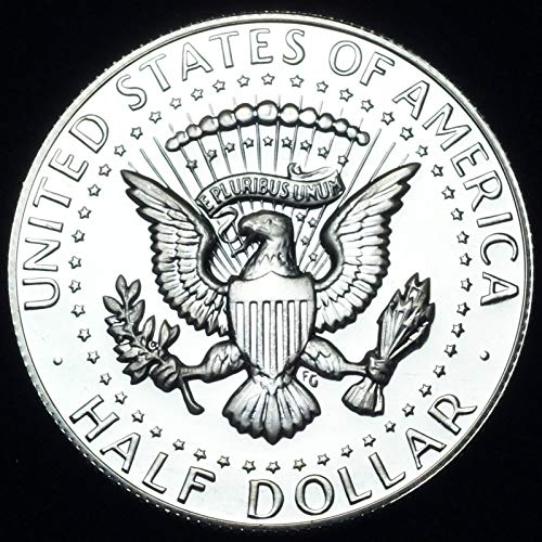 Сребърен Полдоллара Кенеди 1970-те години - Изключителна монета - Доказателство за скъпоценни камъни - Монетен двор на САЩ