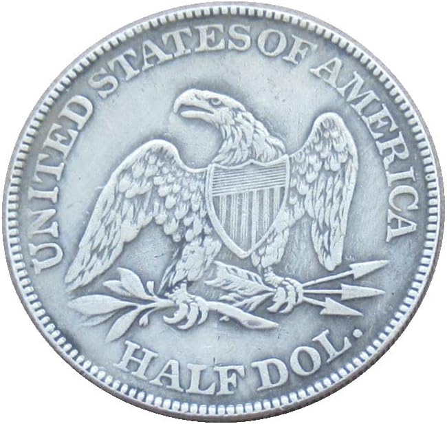 Възпоменателна Монета-Копие на Знамето на САЩ в Полдоллара 1853 година с Посеребренным покритие