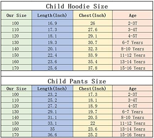 AteeCP/ Casual Спортен костюм за момчета от 2 теми, комплект дрехи Mbappe Hoodie -Детска hoody с качулка и панталони за джогинг