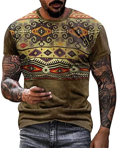 Мъжки тениски XXBR Soldier с къс ръкав, лятна градинска тениска с 3D модел на ацтеките в стил бохо, Тениски в Ретро стил, Ежедневни
