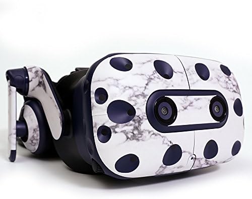 Кожата MightySkins е Съвместим със слушалки на виртуална реалност HTC Vive Pro - Паунов пера | Защитно, здрава и уникална