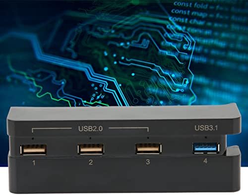 център за игрова конзола PS4 Slim, Адаптер за разширяване на USB2.0x3 + USB3.0, Високоскоростен USB hub, щепсела и да играе, Сплитер