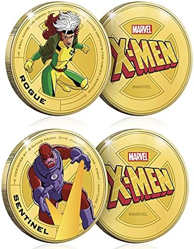 Пълен набор от ФЕНТЪЗИ КЛУБ Официалната айде пълна колекция от X-men – 12 монети /, медали с образа на най-запомнящите се