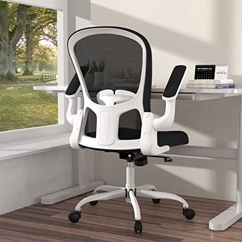 Ергономичен Офис стол, Удобно Въртящо се Работно Стол за офис, Работно Кресло от Дишаща мрежа, Компютърно стол с подкрепата на долната