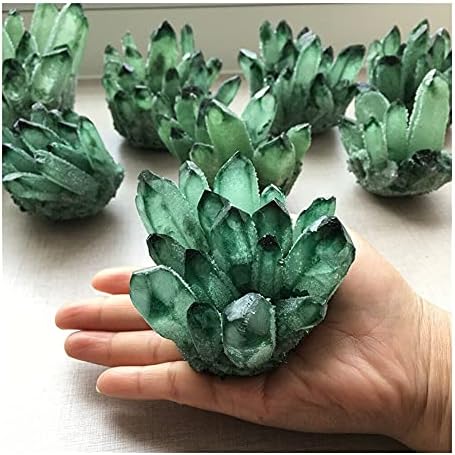 WGPHD Health & Household Pretty Green Phantom Crystal Cluster Проба минерал за грубо splice (Размер: 350 грама-400 г)