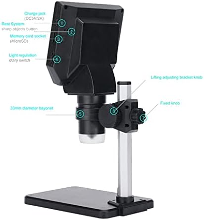 n/a Електронен USB Микроскоп 1-1000X Цифрови Паяльные Видеомикроскопы 4,3 LCD HD Увеличительная Фотоапарат Метална Поставка