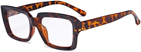 Стилни дамски слънчеви очила за четене Eyekepper - големи квадратни очила за четене Костенурка + 2,50