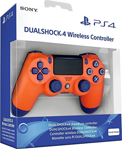 Безжичен контролер DualShock 4 за PlayStation 4 V2 - Sunset Orange