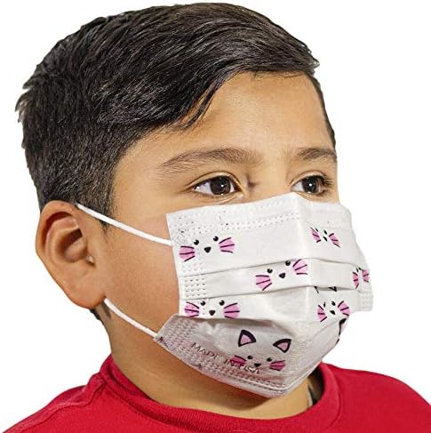 3 слойная Детска Еднократна маска за лице 3 Слоя, Направени в САЩ е идеален