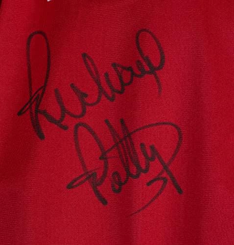 Червено яке STP с автограф на Ричард Пети по поръчка JSA