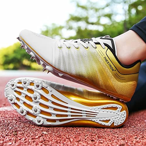 ZAKEY Мъжки Дамски Обувки за лека атлетика с Шипове Маратонки за скок На Пистата Професионални Маратонки за Бягане С Шипове за Нокти