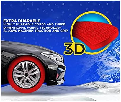 Зимни чорапи за автомобилни гуми Премиум-клас с Текстилни вериги за сняг серия ExtraPro За GMC Sierra (X-Large)