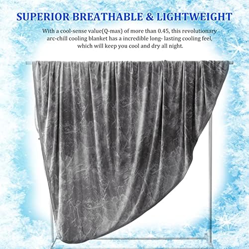 HOMFINE Cooling Blanket Вратовръзка Боядисват с двустранно студен ефект - Леки и дишащи летните завивки за сън, предаване на топлината