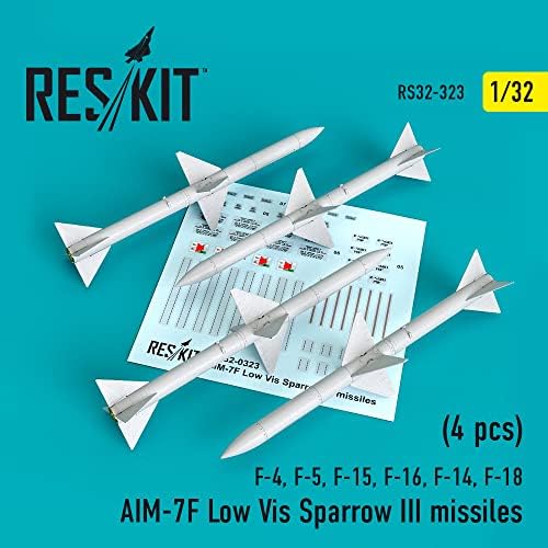 Ракета Reskit RS32-0323 - 1/32 мащаб AIM-7F с ниска видимост Sparrow III (4шт)