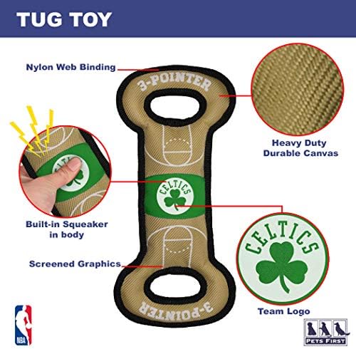 Първата полева играчка домашни любимци НБА Бостън Селтикс. - Здрав найлон играчка за домашни любимци с двойни шевове и вътрешен