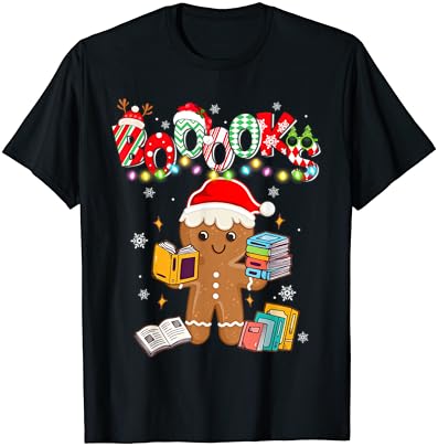 Коледни Натруфен Книги, Библиотекар, Читателят, Тениска За Учители Четене