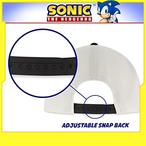 Мъжка шапка Concept One Sonic на Таралеж, Бейзболна Шапка с бродирани логото и Плоски полета, Регулируем