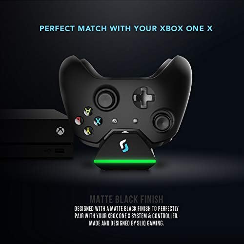 Зарядно устройство за игрален контролер Sliq Xbox One и Четириядрен акумулаторен блок Edition - Включва 4 Акумулаторни батерии